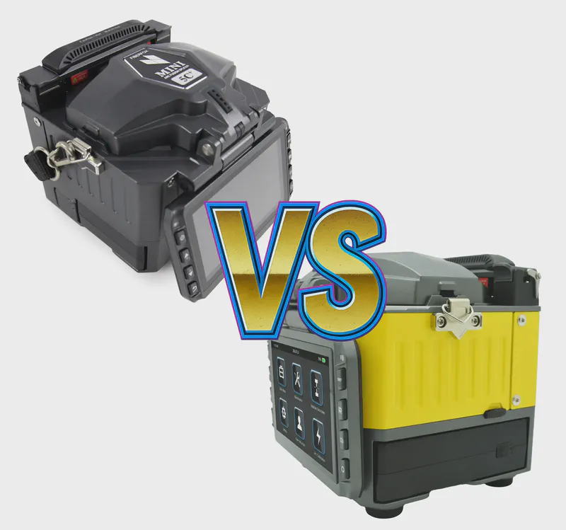 Guida comparativa tra le giuntatrici a fusione FiberFox Mini 5C+ Premium e FiberFox Mini 4S+
