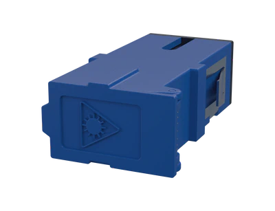SC fiberoptisk adapter - blå