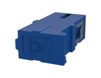 SC fiberoptisk adapter - blå
