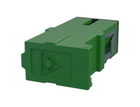 SC fiberoptisk adapter - grön