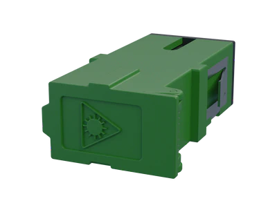 SC fiberoptisk adapter - grön