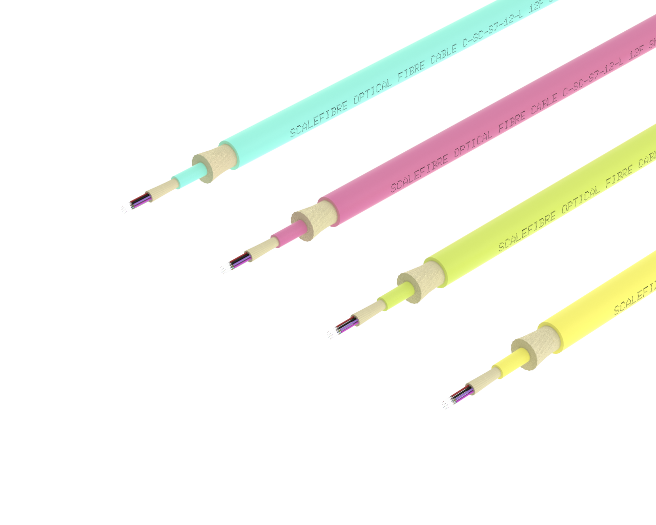 Cable SlimCORE™ 12F – Monomodo, Amarillo