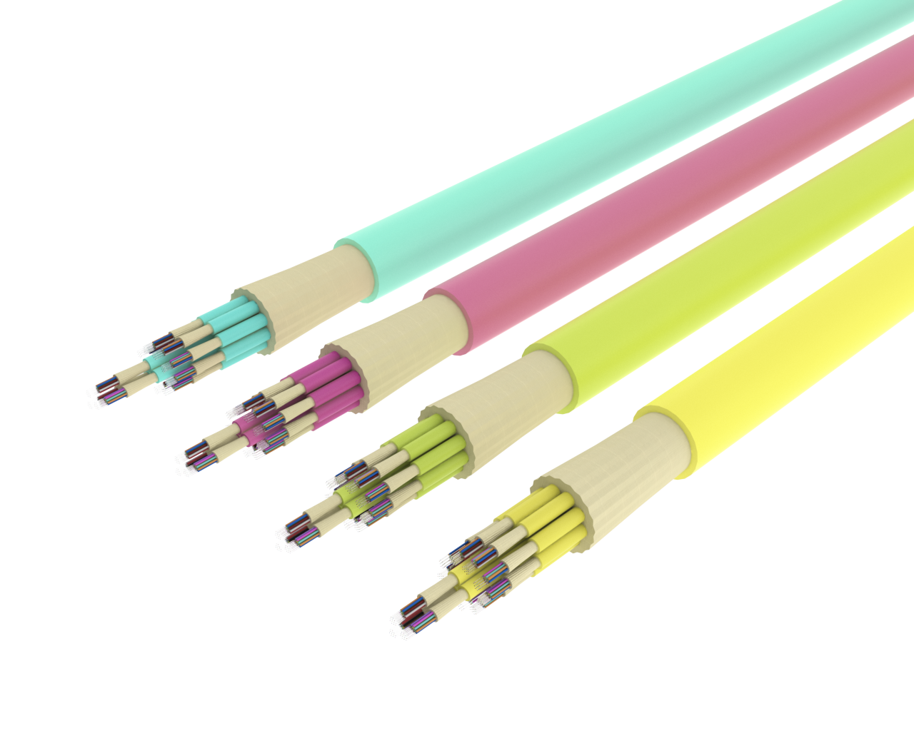 SlimCORE™ 144F-Kabel – Singlemode, Gelb