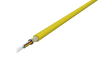 TightBEND™ 6-vezel Binnen/Buiten CPR strak gebufferde kabel, single-mode, geel