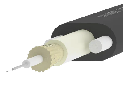 Câble EasyDROP™ 1F – Diélectrique, gros plan