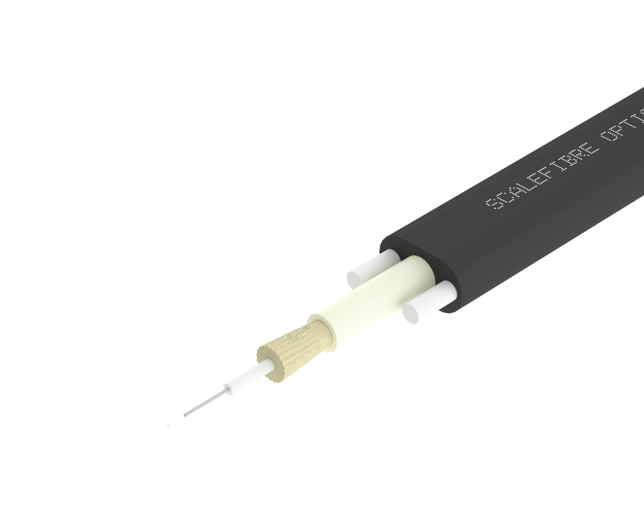 Cavo EasyDROP™ 1F – Cavo da 2 mm, 900 µm, guaina nera