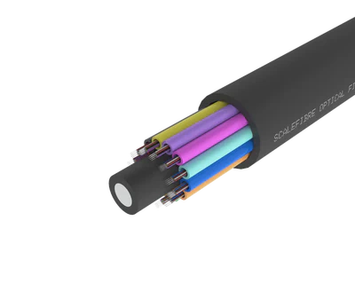 Höghållfast utomhusfiberkabel med lösa rör – PE-mantel, 144 fibrer