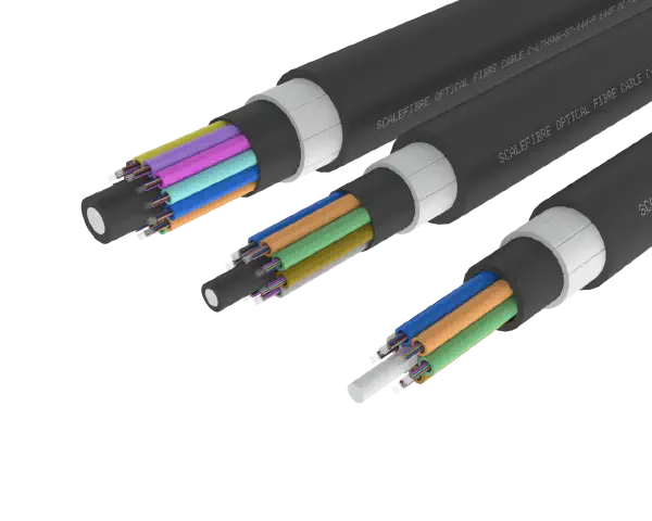 
Cabo de fibra externa de tubo solto blindado de alta resistência –
PE/PA/PE, 72, 96 e 144 fibras