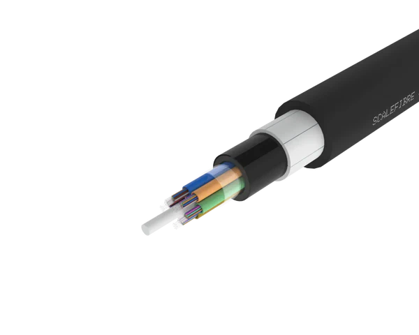 Icke-metalliskt armerad lösrörsfiberkabel för utomhusbruk –
PE/PA/PE-mantel, 72, 96 och 144 fiber