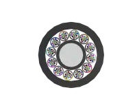 144F Mini Loose Tube optische glasvezelkabel, doorsnede