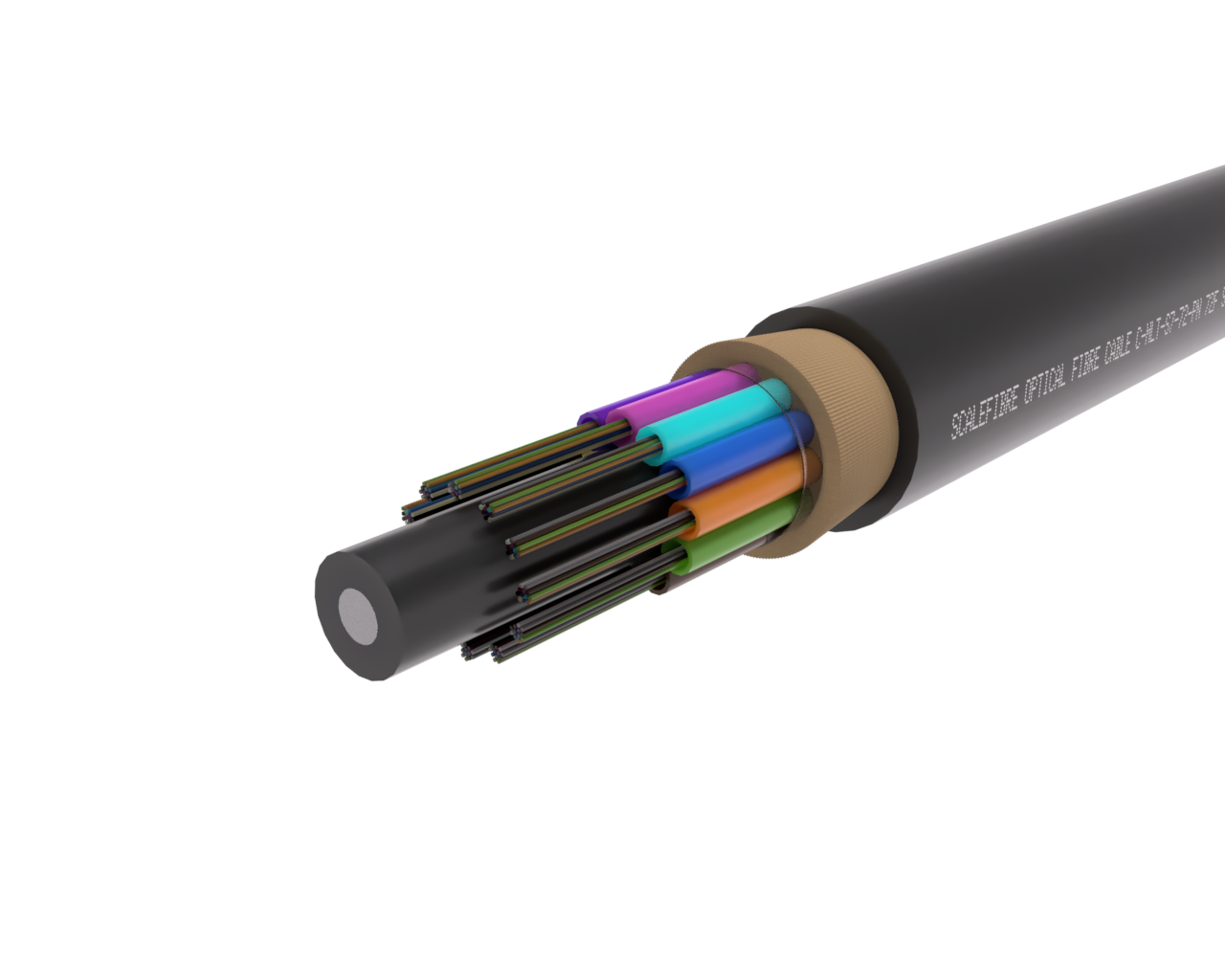 Cabo de fibra óptica ADSS SkySPAN 72F