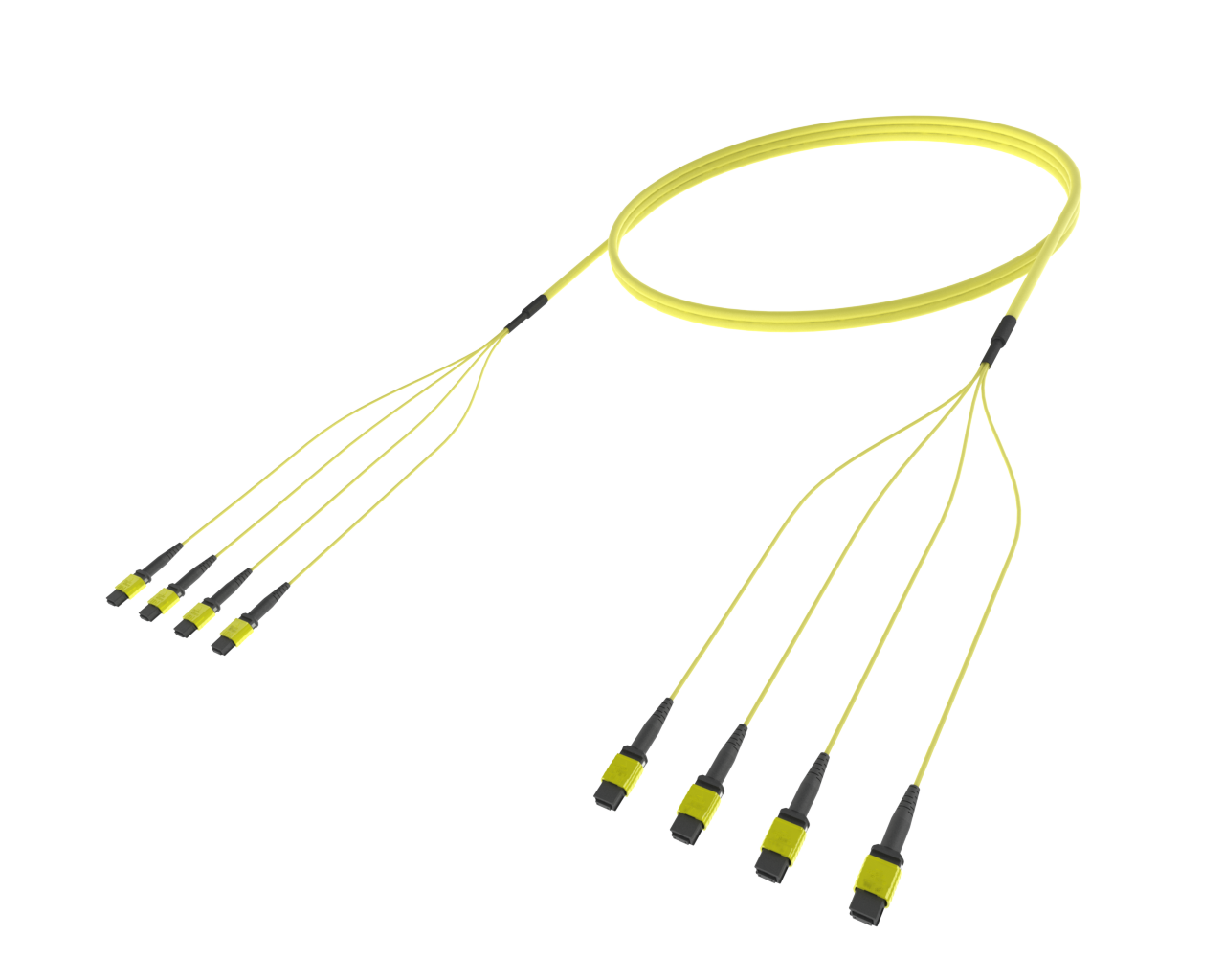 Tronco MPO (12F) de modo único de fibra 48