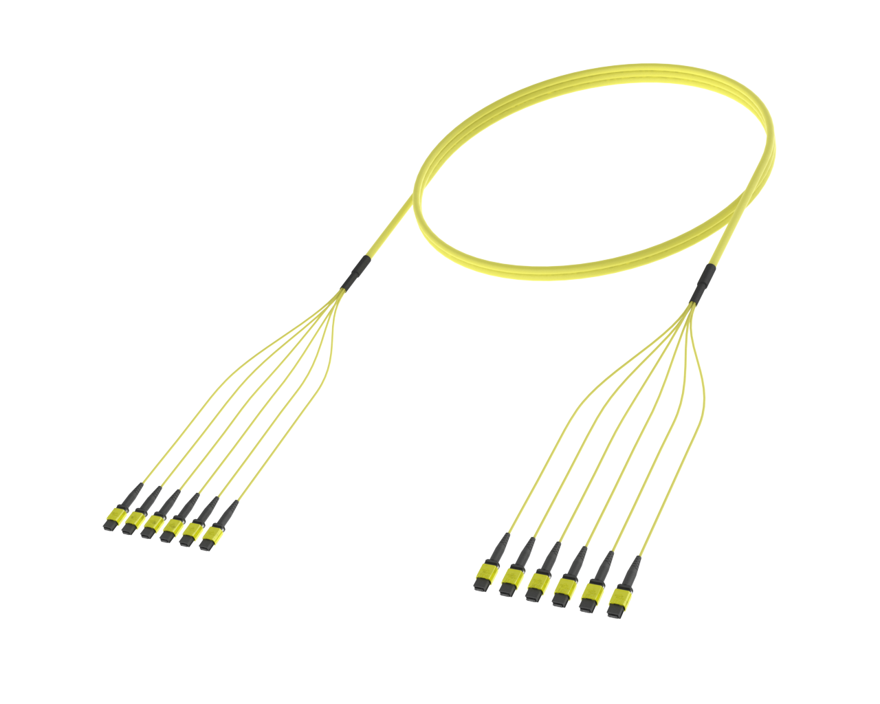 Tronco MPO (12F) de modo único de fibra 48
