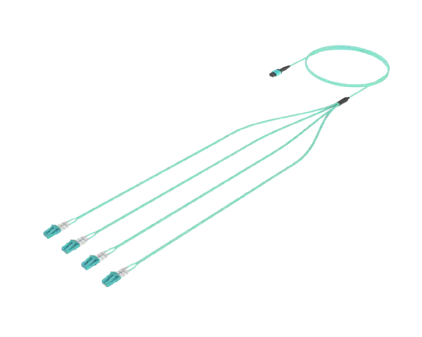8 glasvezel MPO naar LC fanout, singlemode (G.657.A1)