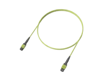 Trunk 12 fibres OM5 multimode MPO(12F), vert citron