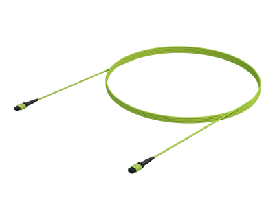 12 Fibre OM5 Multi Mode MPO(12F) Trunk, Lime Green