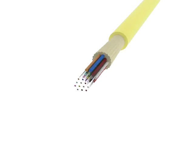 12 fiber single mode MPO(12F) trunk, gul