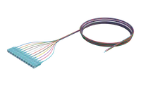 900 µm gepufferter OM4 LWL-Pigtail, SC/UPC, Aqua, farbig, 12er-Pack