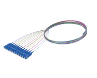 Pigtail światłowodowy jednomodowy buforowany 900um, SC/UPC, kolorowy, opakowanie 12 szt.