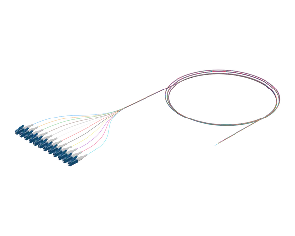 Flexible Ribbon Optical Pigtail, 12 Fibre, SC/UPC