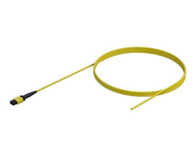 MPO til bar fiber pigtail, 12 fibre, 3 mm kappe