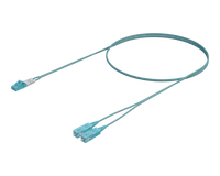 OM4 Duplex Fiberpatchkabel - SC-LC, Aqua