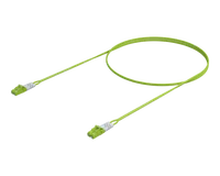 OM5 Duplex Fiberpatchkabel - LC/UPC til LC/UPC, Limegrøn