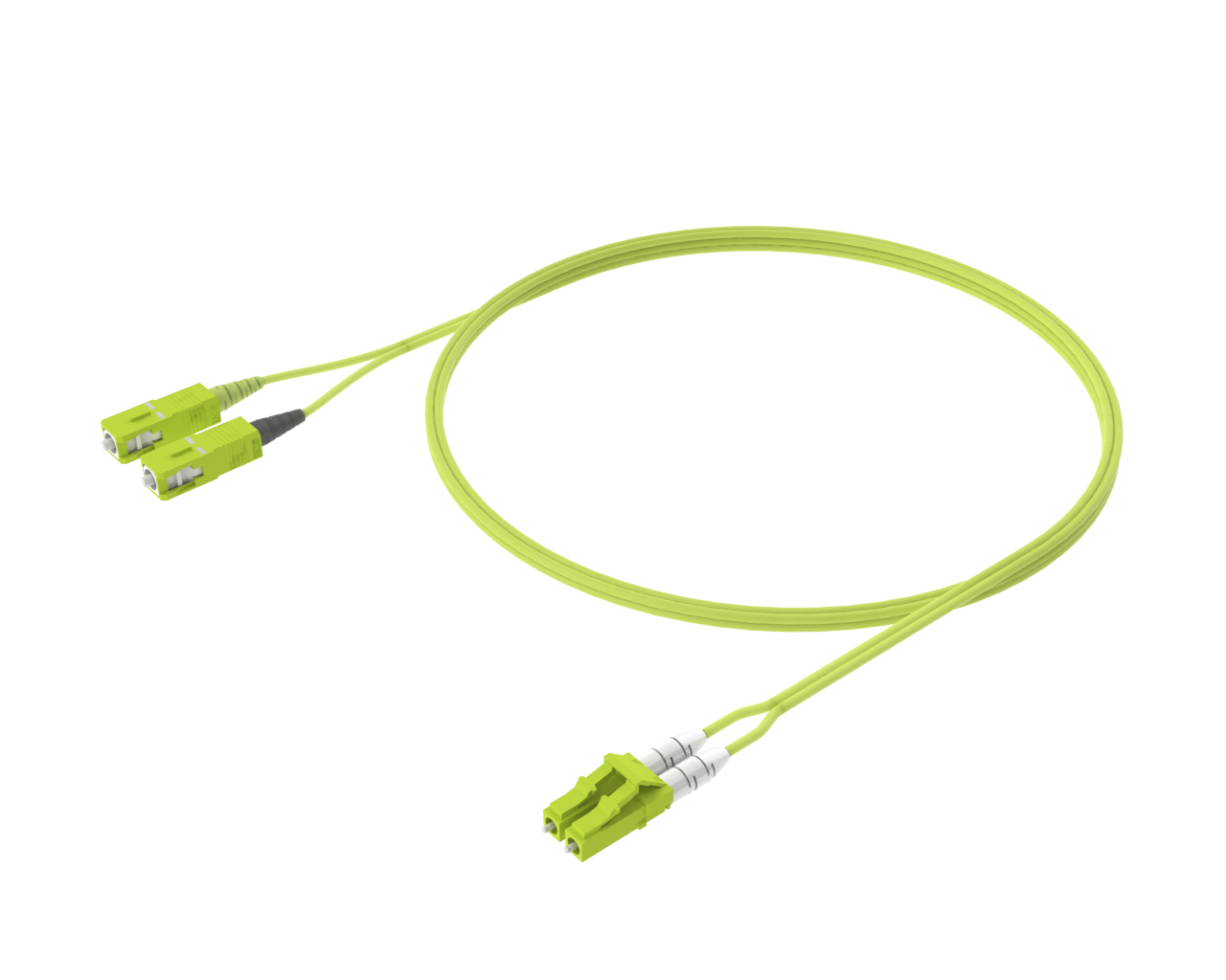 OM5 Duplex-Patchkabel - LC/UPC auf SC/UPC
