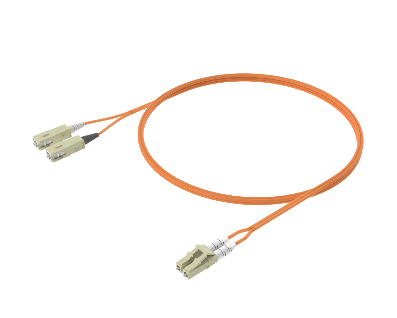 OM1 Duplex-Patchkabel – SC auf LC