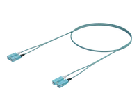 OM4 Duplex Fiberpatchkabel - SC-SC, Aqua