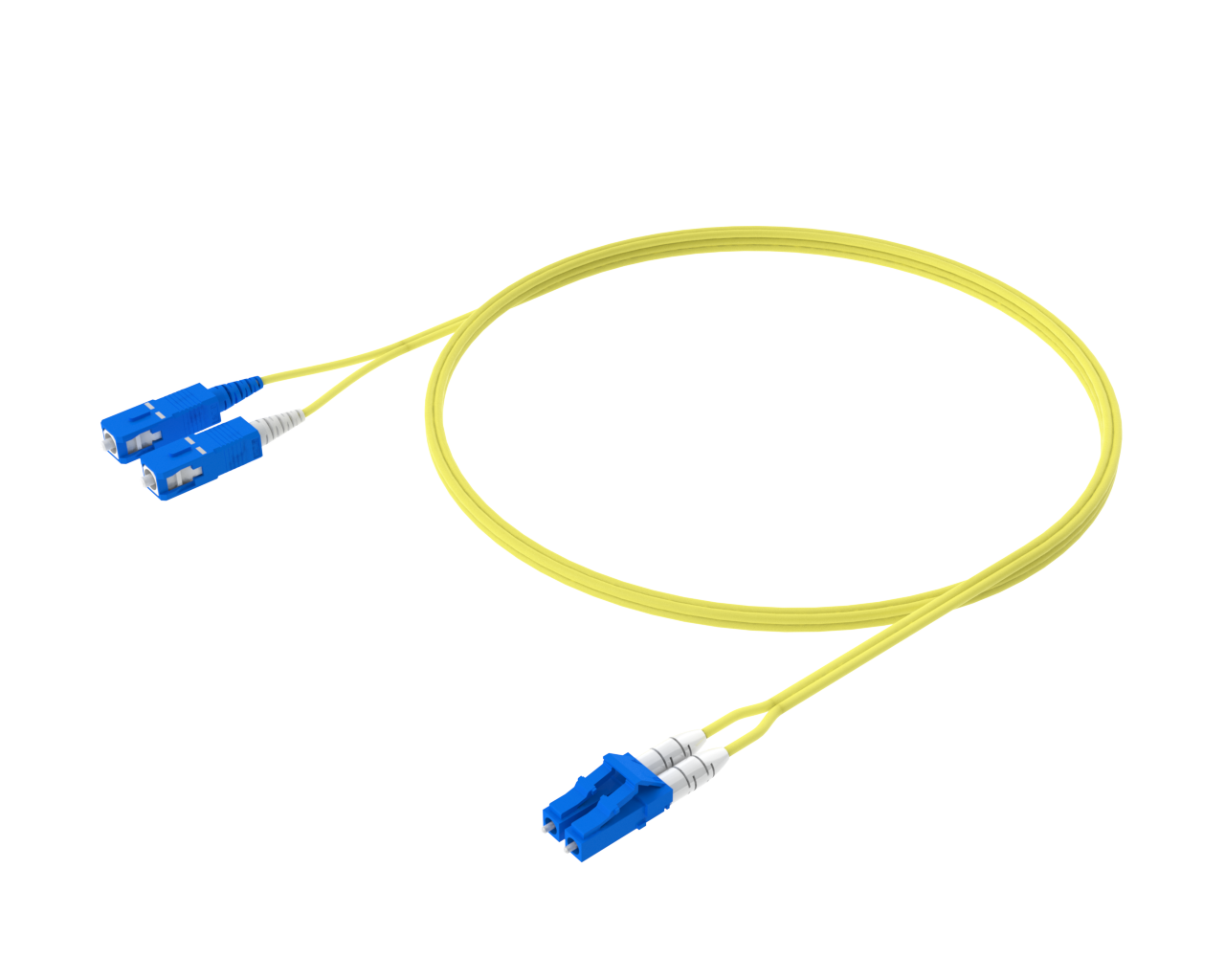 Singlemode-Duplex-Patchkabel – LC/UPC auf SC/UPC