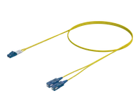Singlemode Duplex Fiberpatchkabel - LC/UPC til SC/UPC