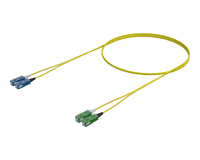 Singlemode Duplex Fiberpatchkabel - SC/UPC til SC/APC
