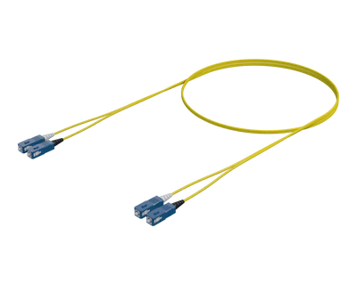 Singlemode Duplex Fiberpatchkabel - SC/UPC til SC/UPC