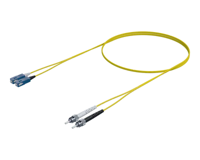 Singlemode Duplex Fiberpatchkabel - SC/UPC til ST/UPC