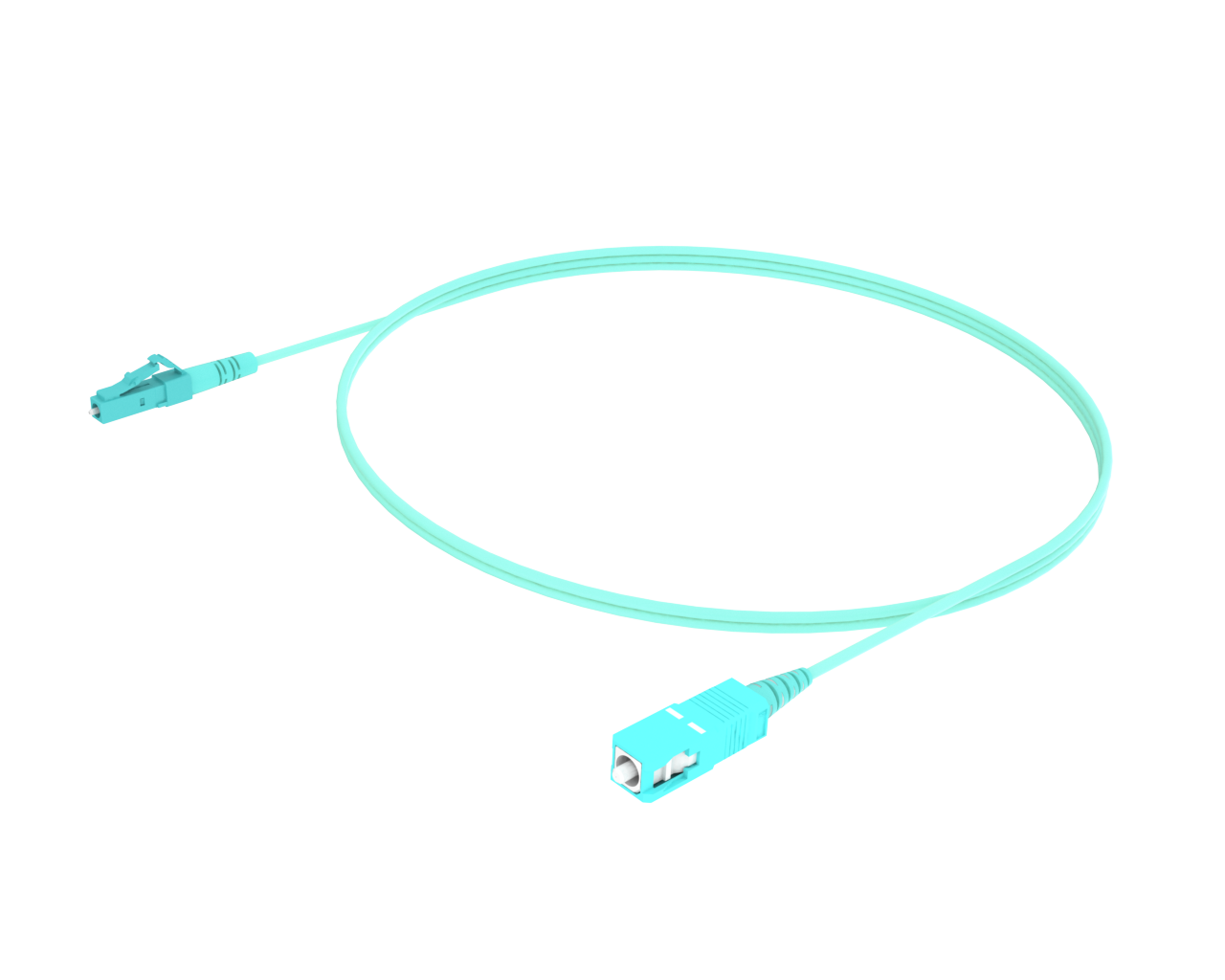 OM4 Simplex-Patchkabel - LC/UPC auf SC/UPC