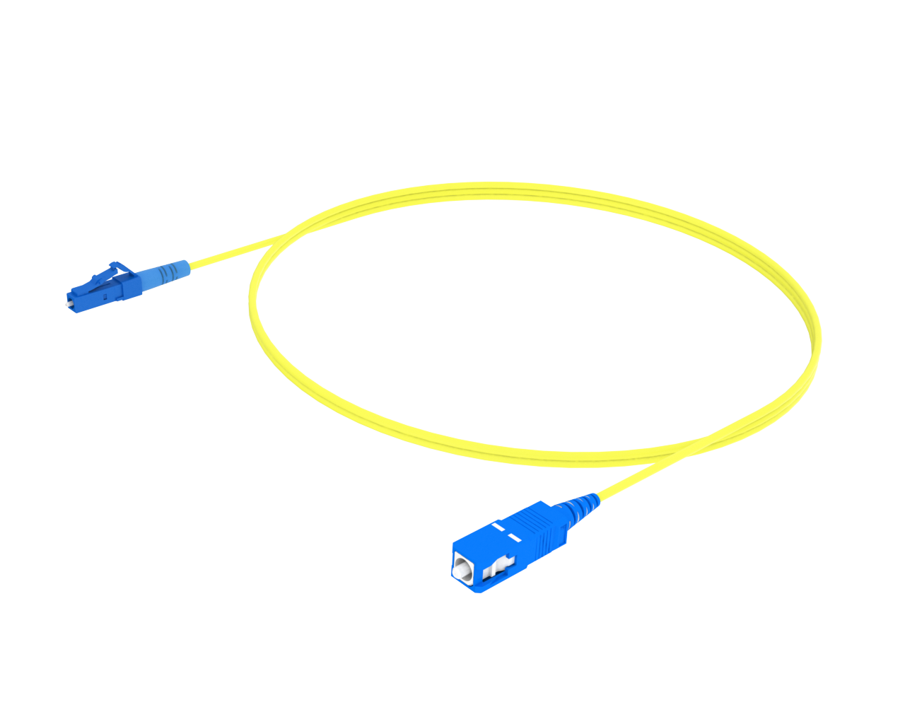 Singlemode-Simplex-Patchkabel – LC/UPC auf SC/UPC