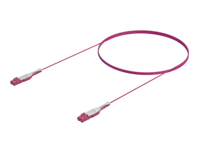 OM4 Enkeltkabel Duplex Patchkabel - LC/UPC til LC/UPC, Erika Violett