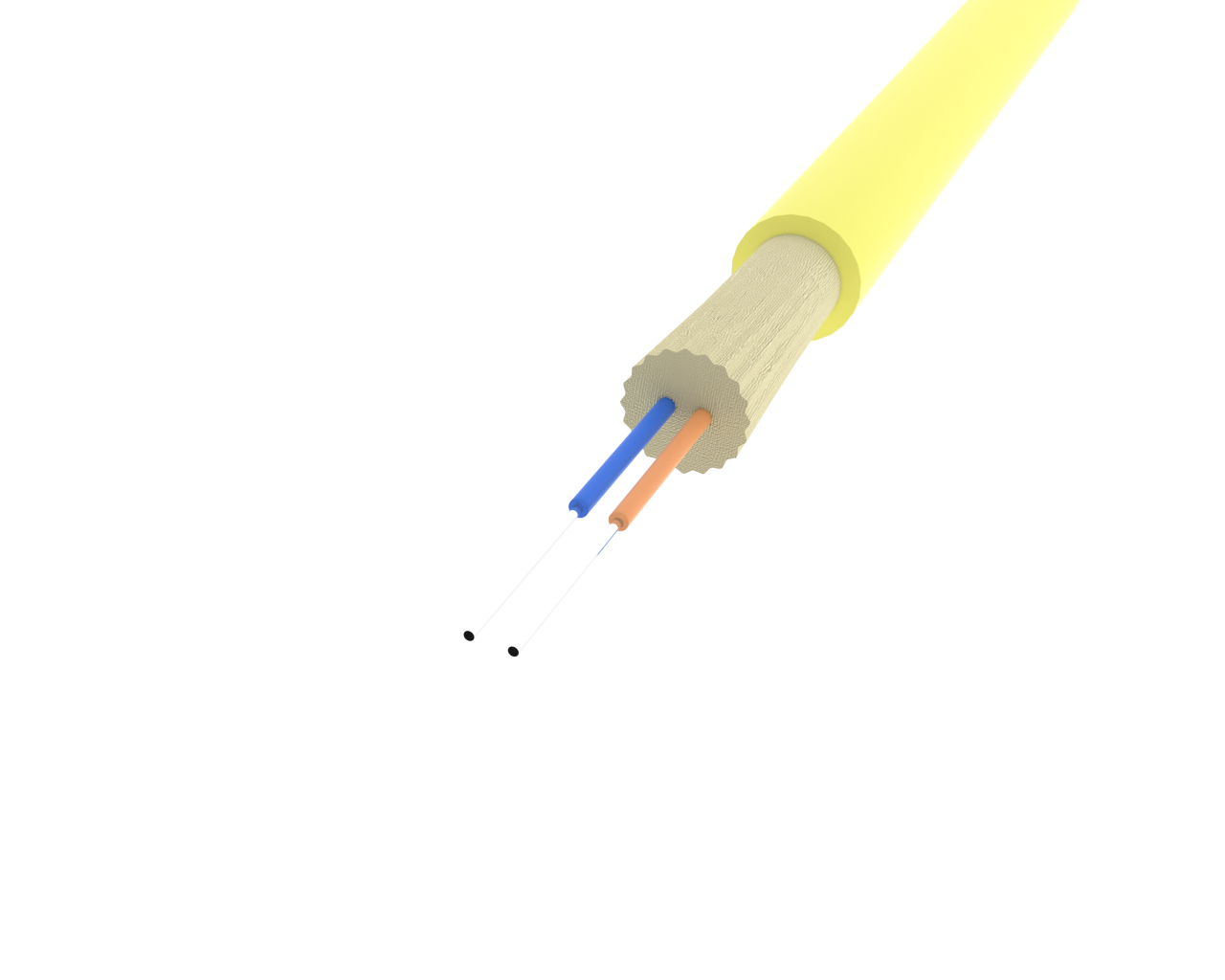 Single-mode enkelvoudige kabel duplex patchkabel - LC/APC naar LC/APC