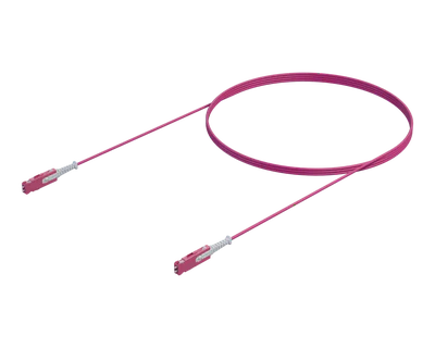 OM4 Einzelkabel Duplex Patchkabel - SN®/UPC auf SN®/UPC, Erika Violett