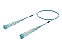 SC/UPC Mikrokabelsamling, 12-fiber, OM4 Aqua