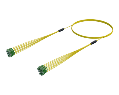 SC/APC Mikrokabelsamling, 12-fiber, Single-mode G.657.A1