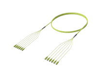 Conjunto de cable de fibra preterminado SC/UPC-SC/UPC, OM5, verde lima
