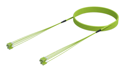 SC/UPC-SC/UPC Pre-Terminated Fibre Cable Assembly, OM5, Lime Green