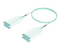 Conjunto de cable de fibra preterminado SC/UPC-SC/UPC, OM4, 12 fibras