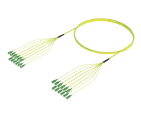 Conjunto de cable de fibra preterminado SC/APC-SC/APC, monomodo G.657.A1, 12 fibras