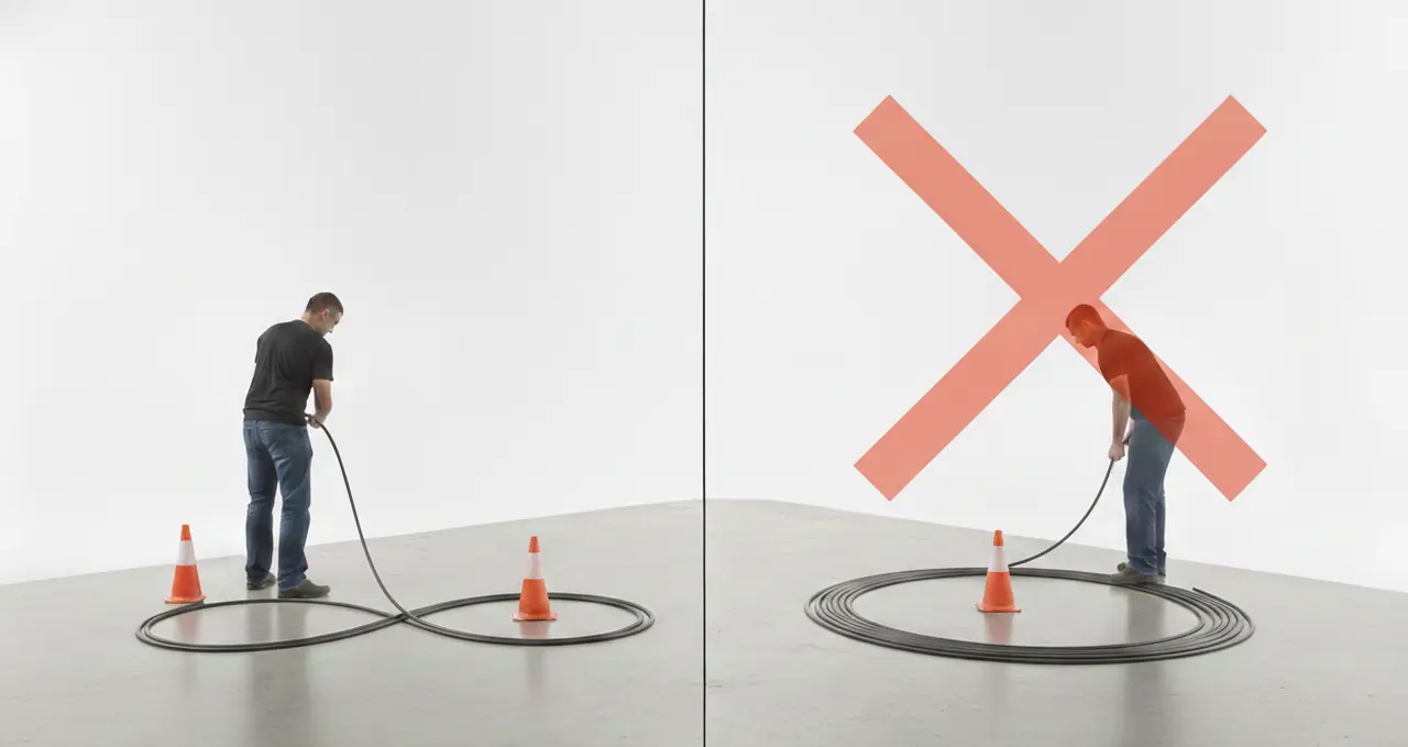 Enrollado en forma de ocho