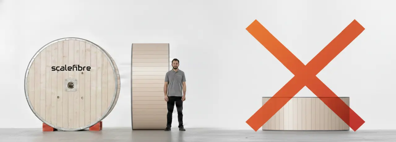 Mantenga las bobinas verticales